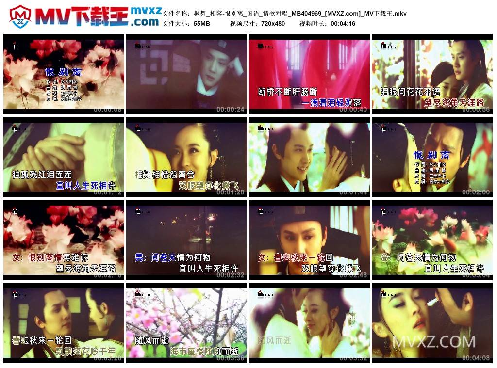 枫舞_相容-恨别离_国语_情歌对唱_MB404969